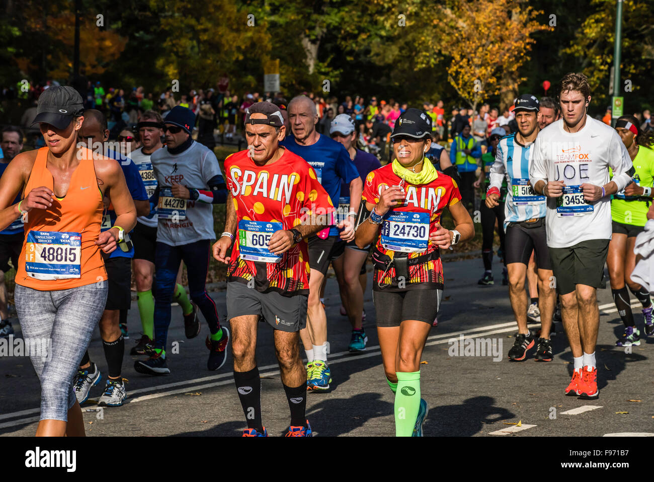 MARATHON DE NEW YORK, le plus grand du monde. Plus de 50 000 coureurs à