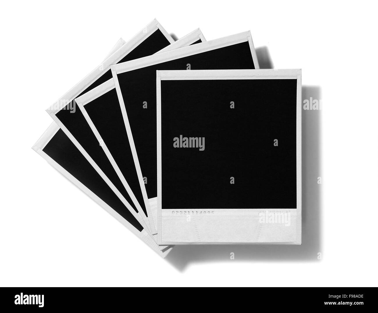 De vieux film instantané des blancs Banque D'Images