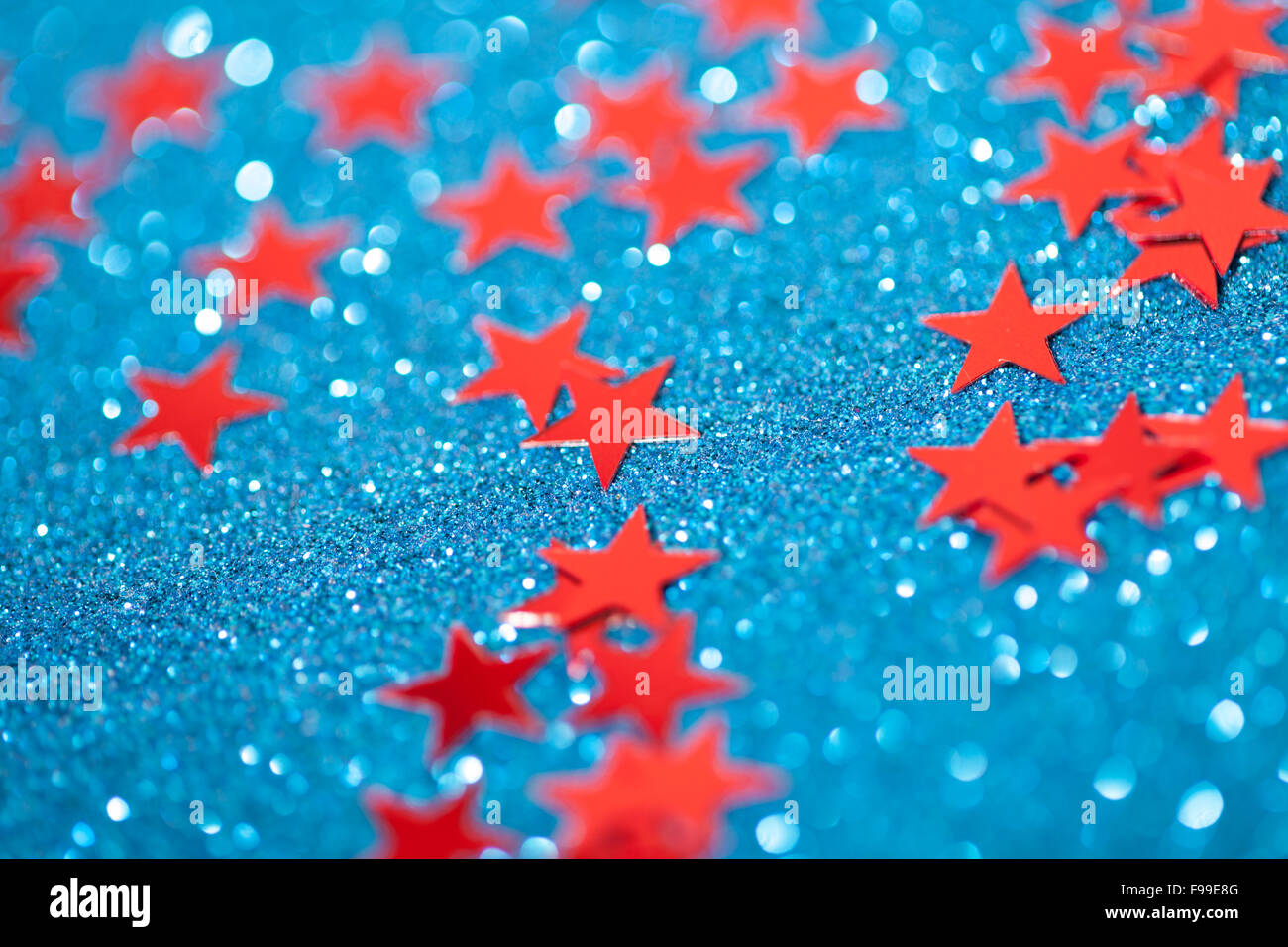 Macro photo de stars de noël. Banque D'Images