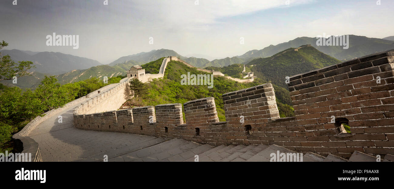 Grande muraille, Chine Banque D'Images