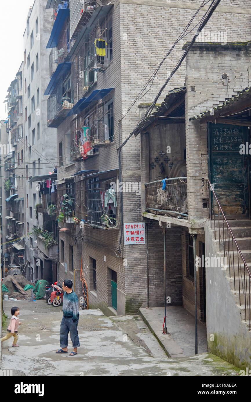 Ville de Fengdu, Chine Banque D'Images