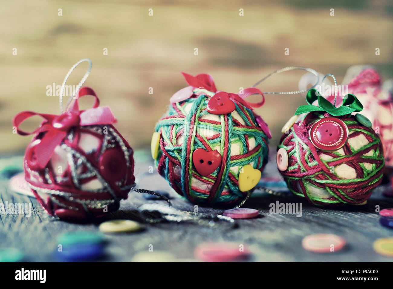 Libre De Quelques Différentes Boules De Noël Faites à La