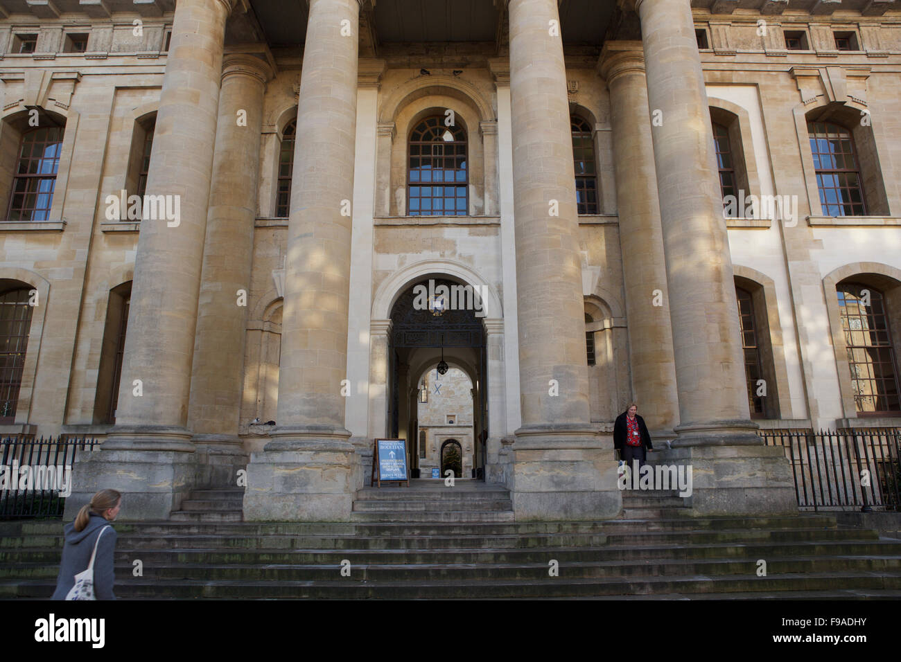 L'Université d'Oxford Bodleian Library : entrée privée Banque D'Images