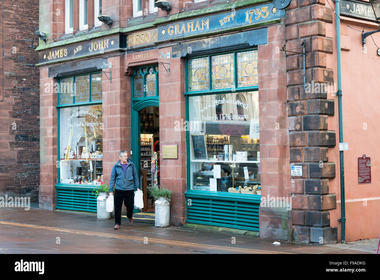 James et John Graham l'épicerie traditionnelle à Penrith Cumbria Lake District UK Banque D'Images
