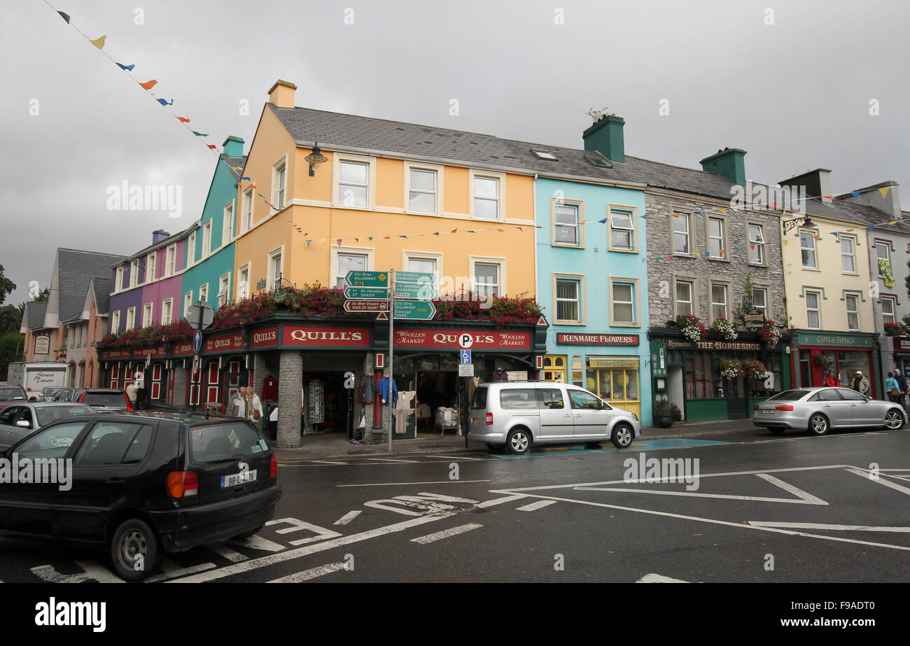 La ville de Kenmare, dans le comté de Kerry, Irlande. Banque D'Images