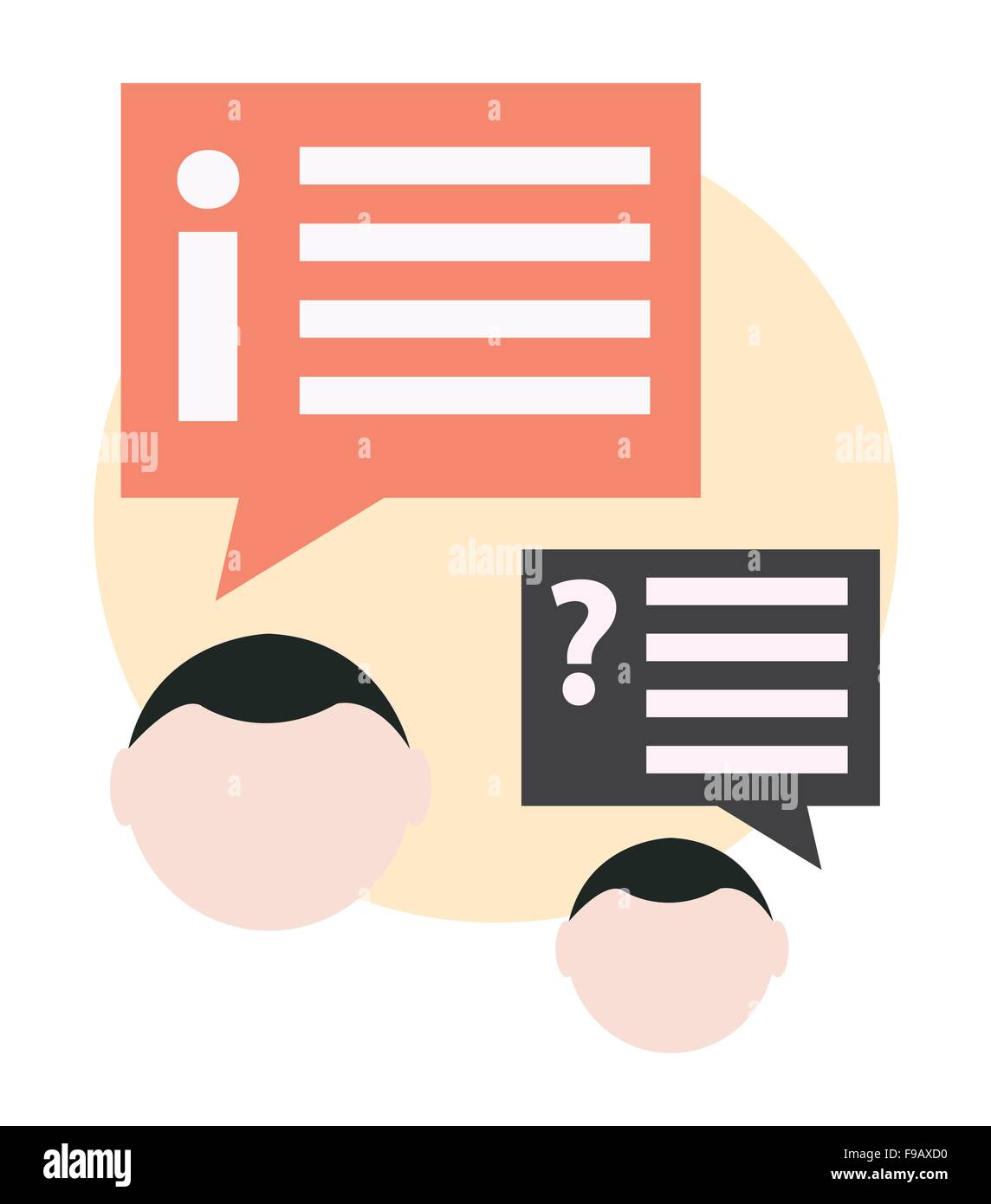 FAQ concept d'entreprise Illustration de Vecteur