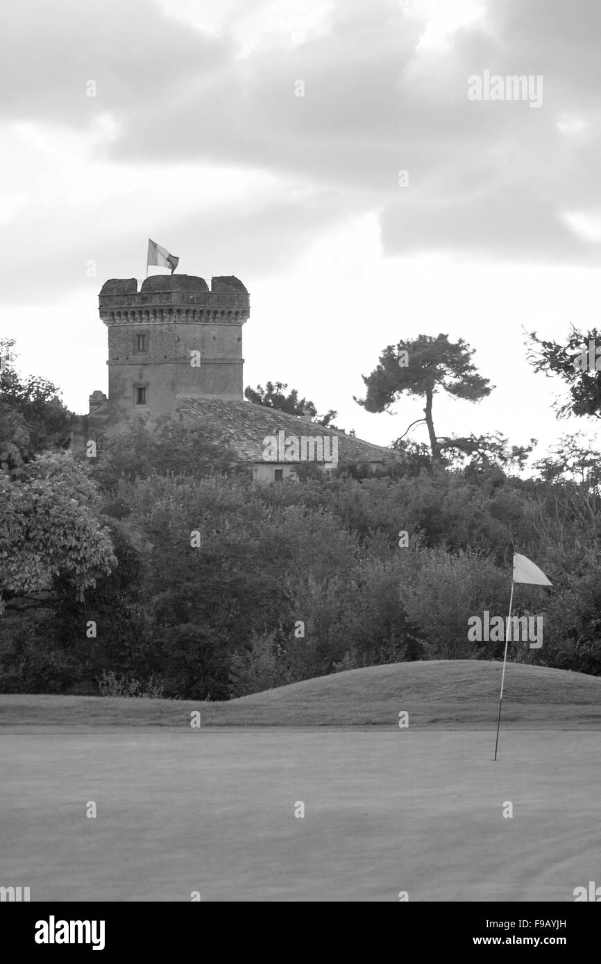 Marco Simone golf club, Rome, Italie, Ryder Cup 2022 course Banque D'Images Marco Simone golf club, Rome, Italie, Ryder Cup 2022 course Banque D'Images