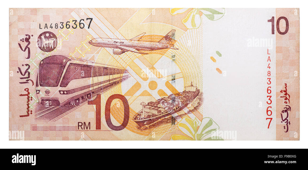 10 ringgit malaisien Banque D'Images