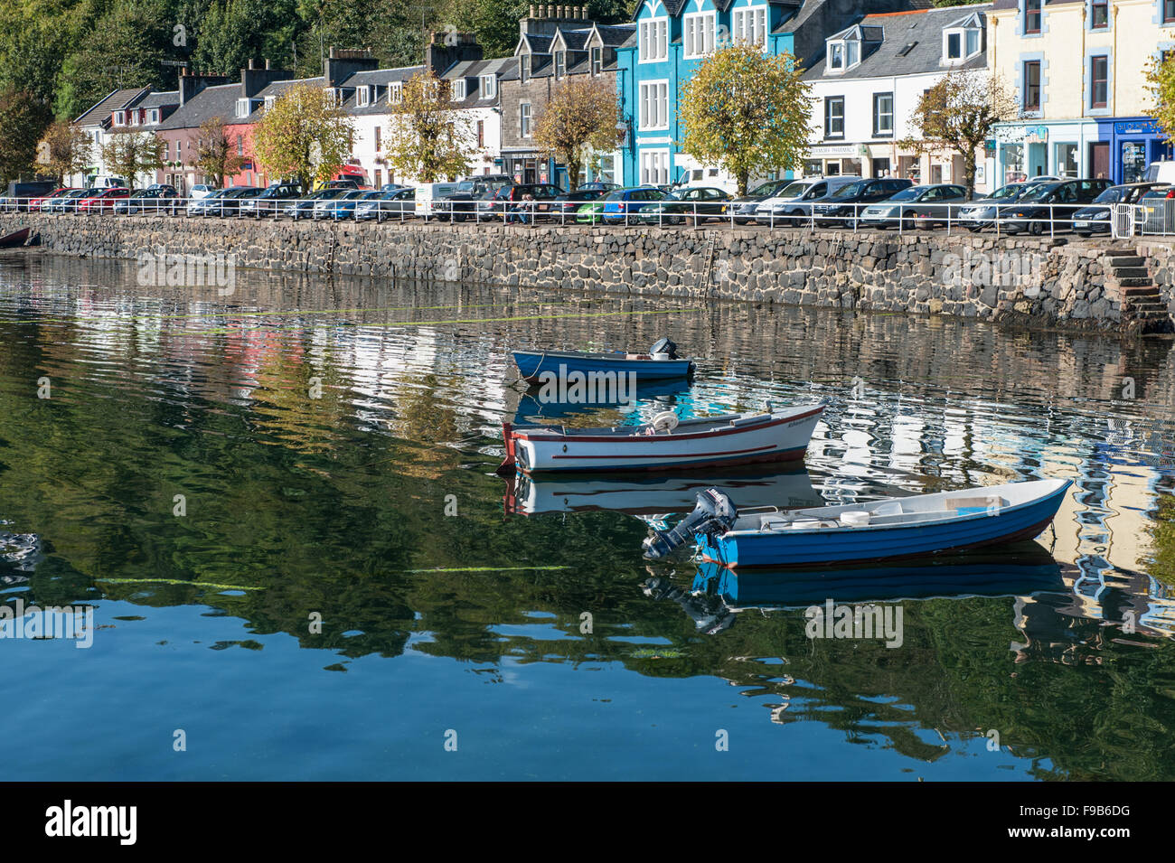 Le port de Tobermory isle of Mull Banque D'Images