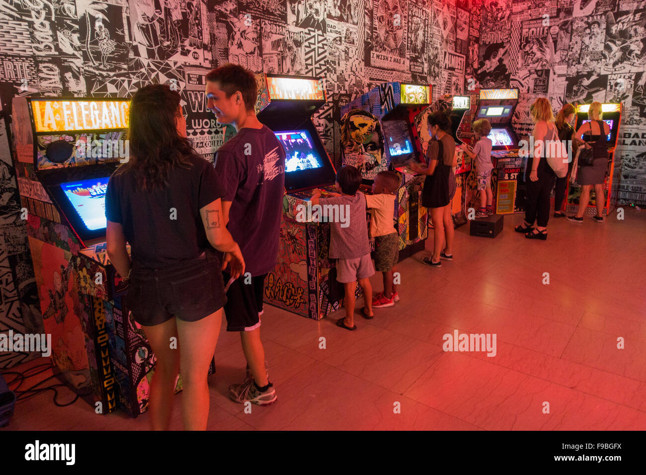 FAILE et BAST deluxx fluxx arcade Brooklyn Museum Banque D'Images