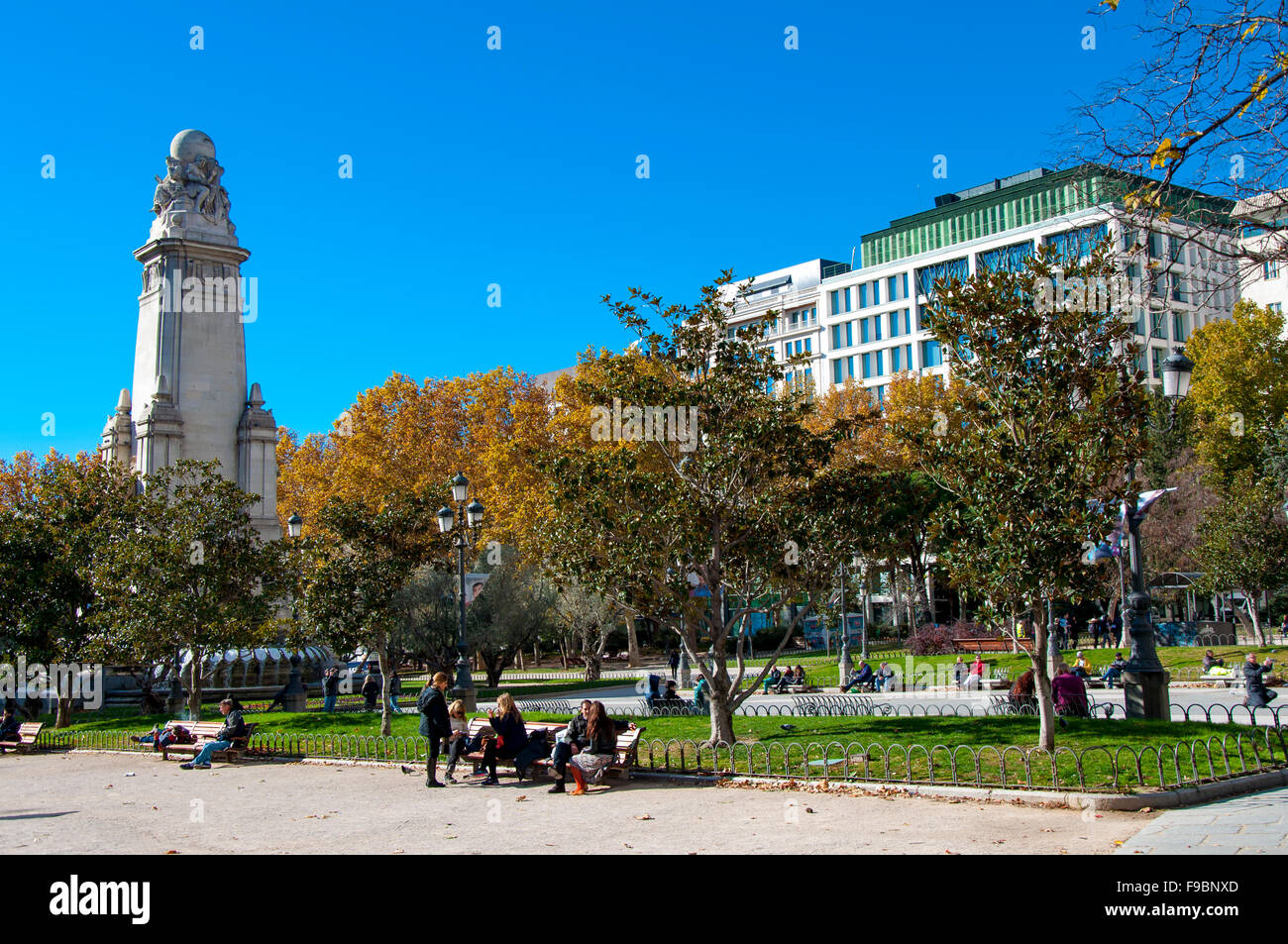 Plaza de España, Madrid, Espagne Banque D'Images