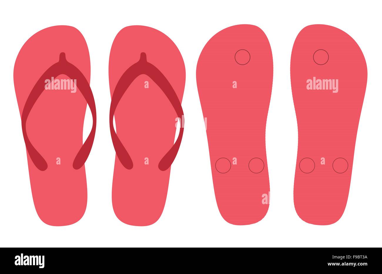 Chaussons vecteur conception d'été Illustration de Vecteur