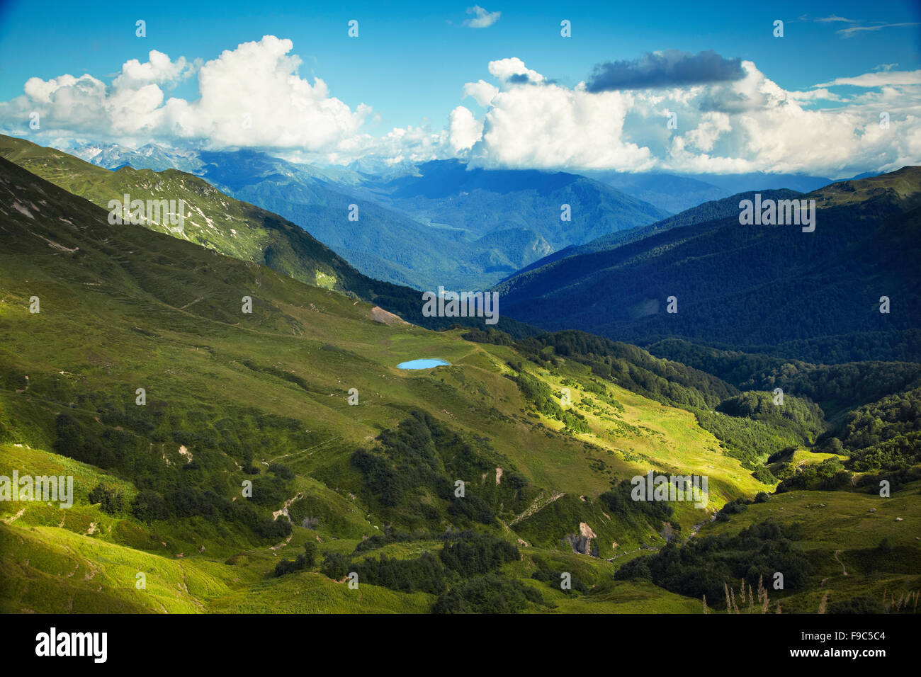 Montagnes du Caucase. Abkhazie Banque D'Images