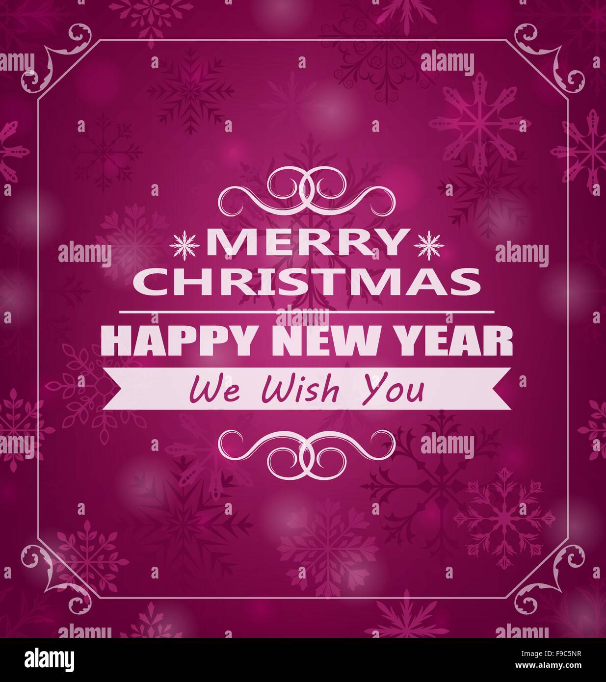 Joyeux Noël Voeux Illustration de Vecteur