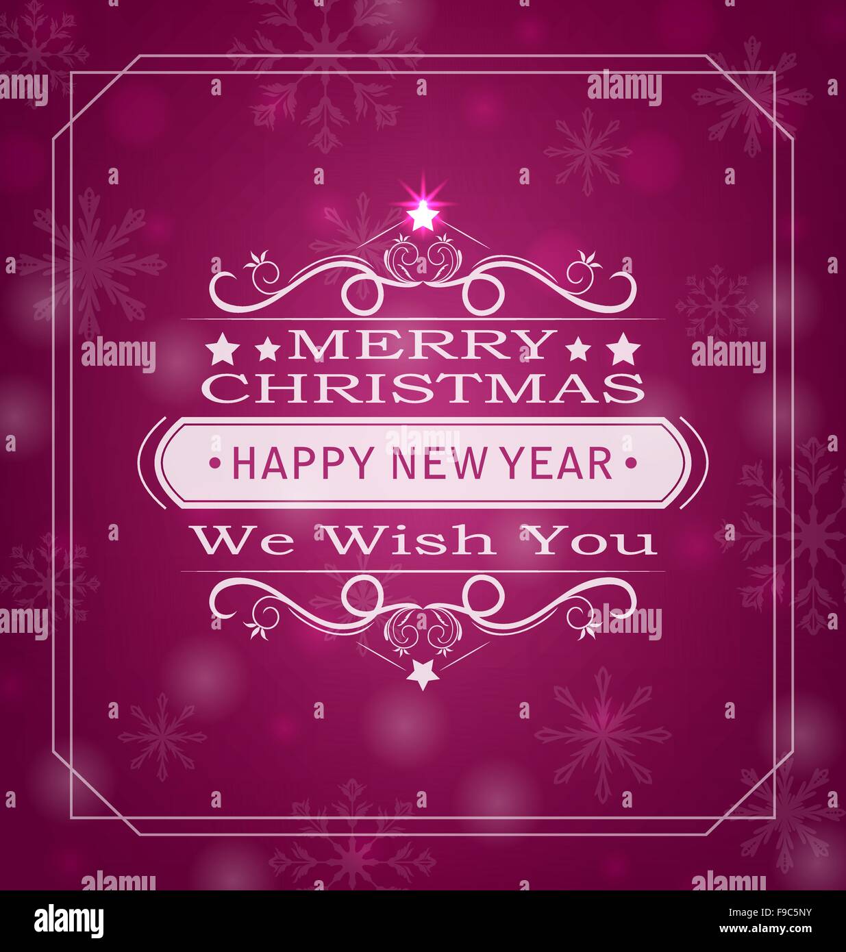 Joyeux Noël Voeux Illustration de Vecteur