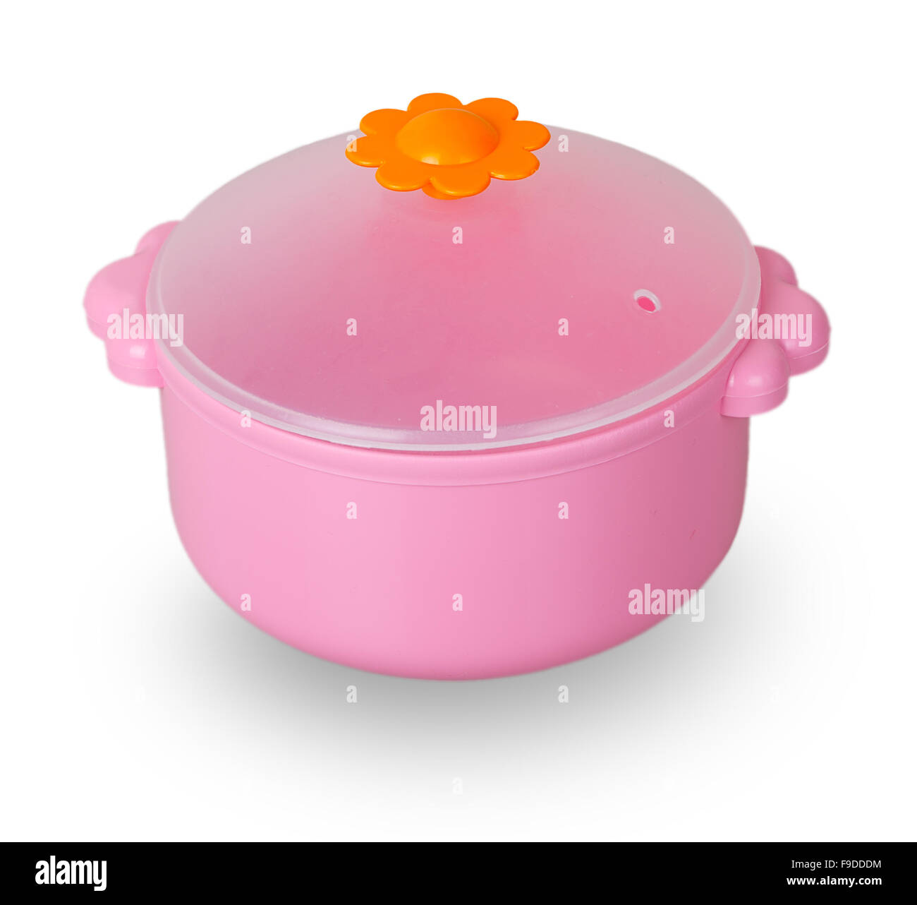 Pan jouet rose isolé sur fond blanc Banque D'Images