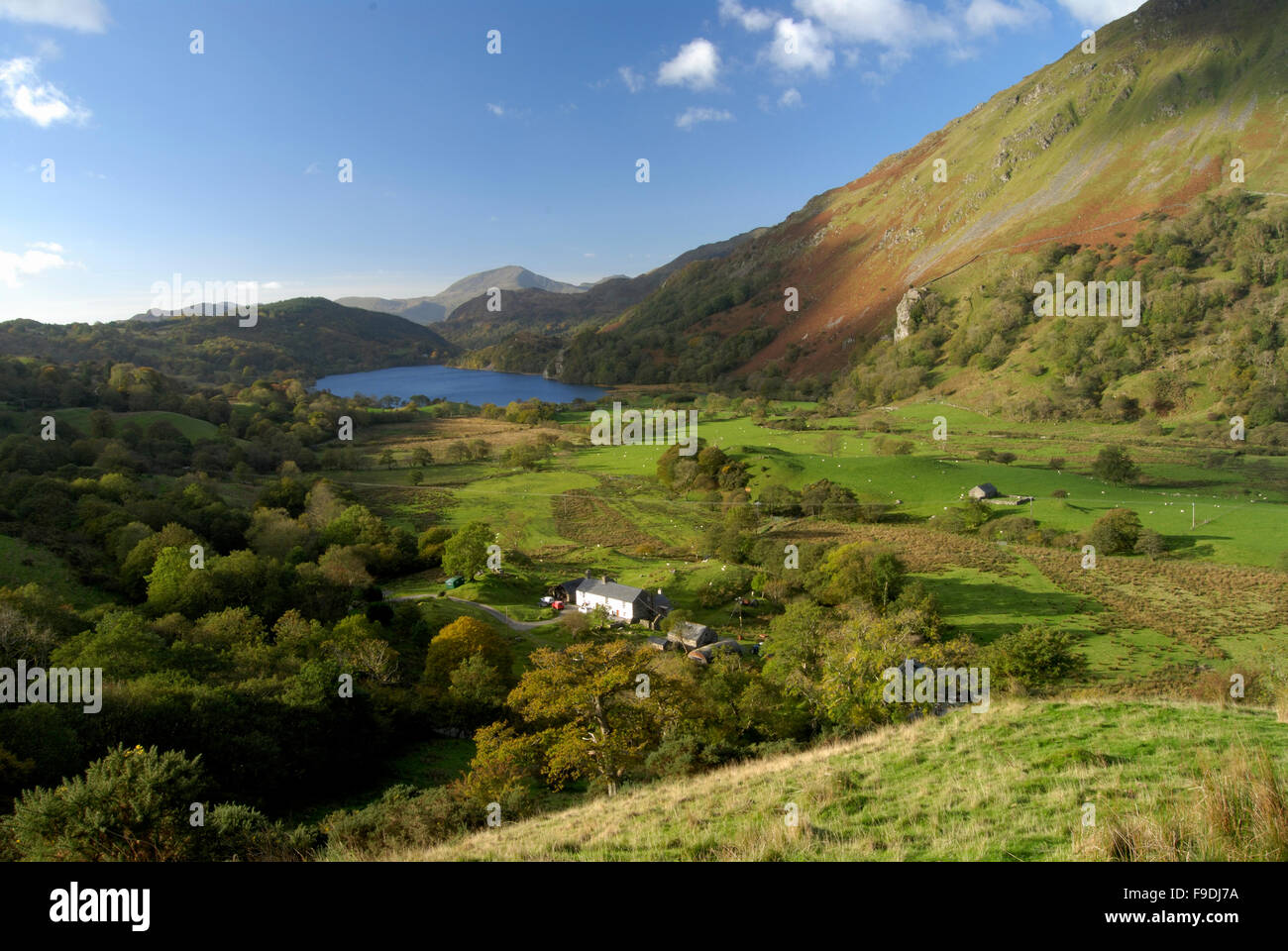 Nant Gwynant dans le parc national de Snowdonia Eryri, pays de Galles, Royaume-Uni. Banque D'Images