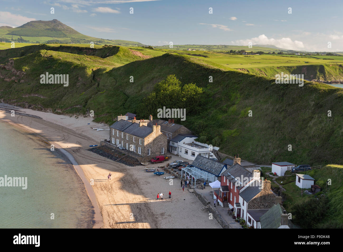 Lumière du soir sur Porthdinllaen sur la péninsule de Llyn, Caernarfonshire, Pays de Galles, Royaume-Uni Banque D'Images