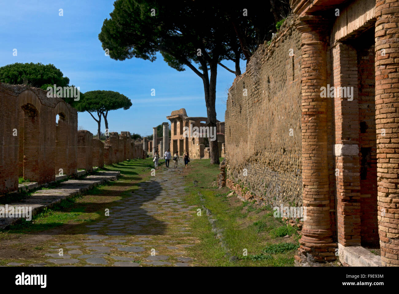 Ancien port romain d'Ostie, près de Rome, Italie, Europe Banque D'Images