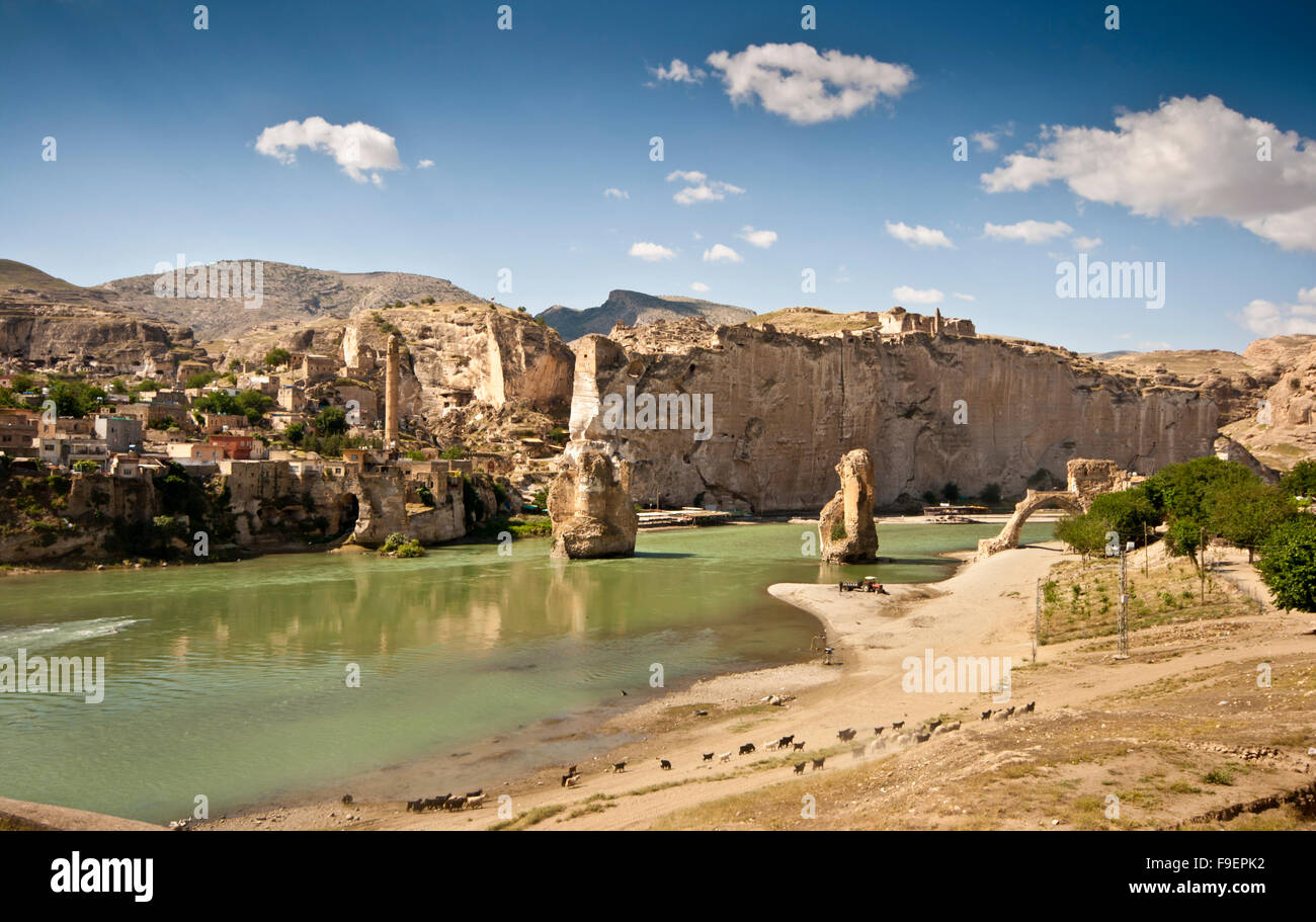 Ville ancienne, Hasankeyf Banque D'Images