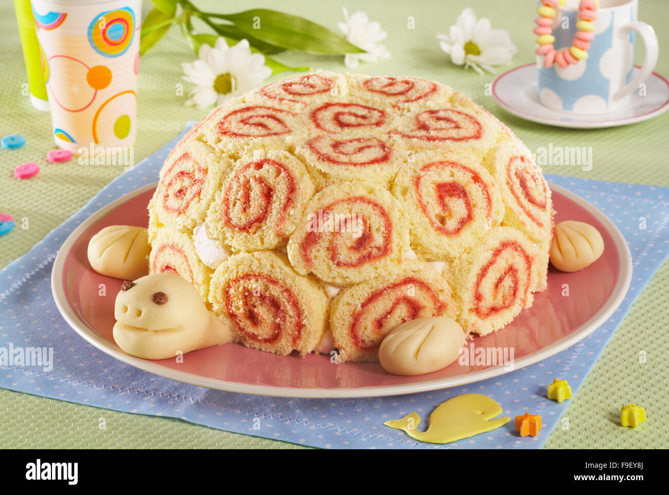Tortue Gateau Etape Par Etape Photo Stock Alamy