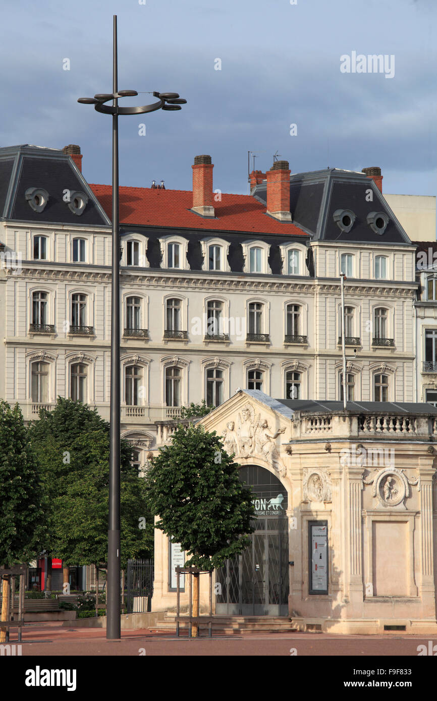 France Rhône-Alpes Lyon Place Bellecour Banque D'Images