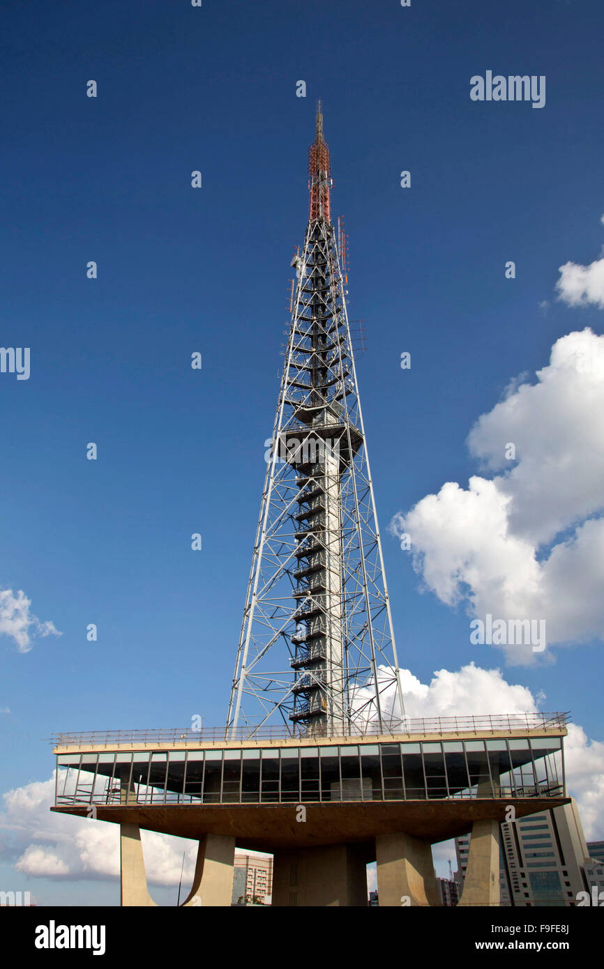 Brasilia, la tour de télévision Banque D'Images