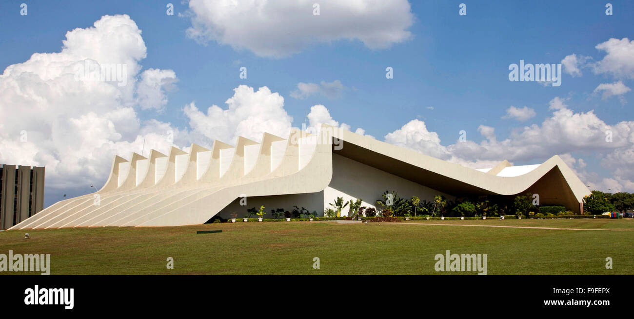 Brasilia, théâtre Pedro Calmon Banque D'Images