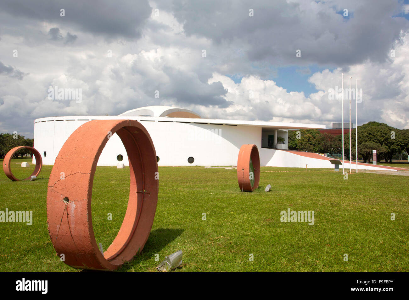 Brasilia, Mémorial des Peuples Autochtones Banque D'Images