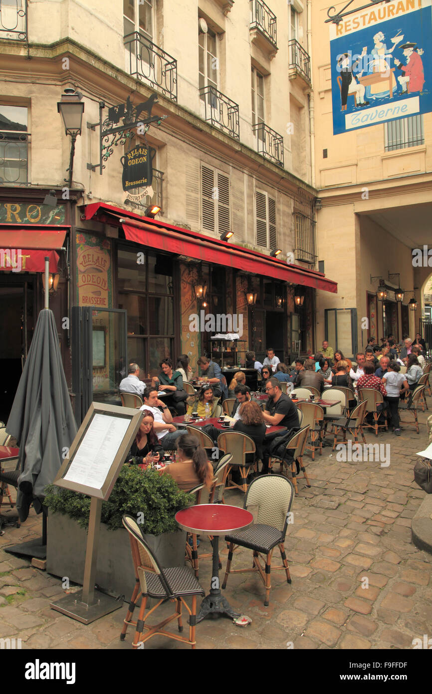 France, Paris, café, bistro, restaurant, les gens, Banque D'Images