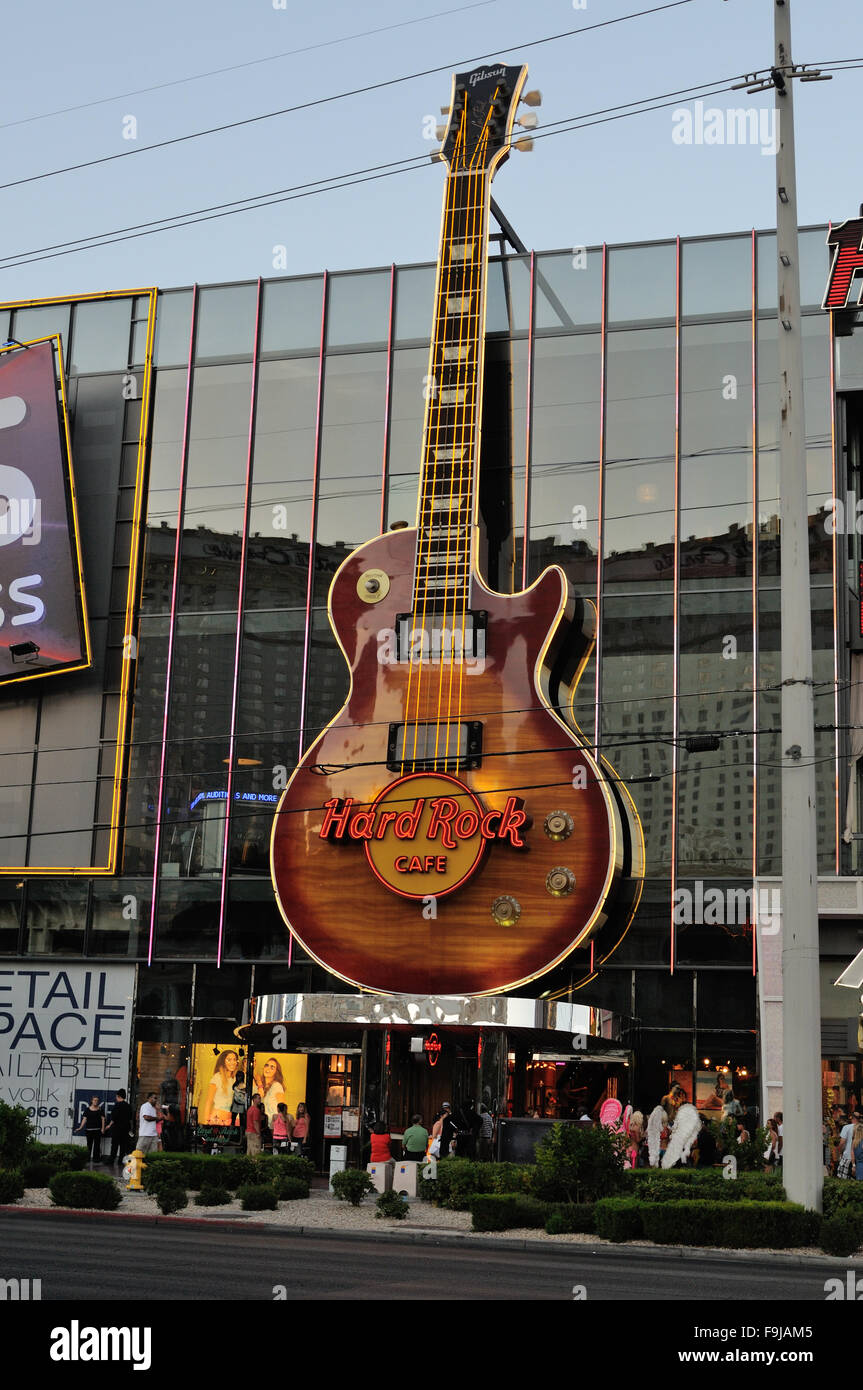 Le Hard Rock Cafe, Las Vegas, Nevada. Banque D'Images