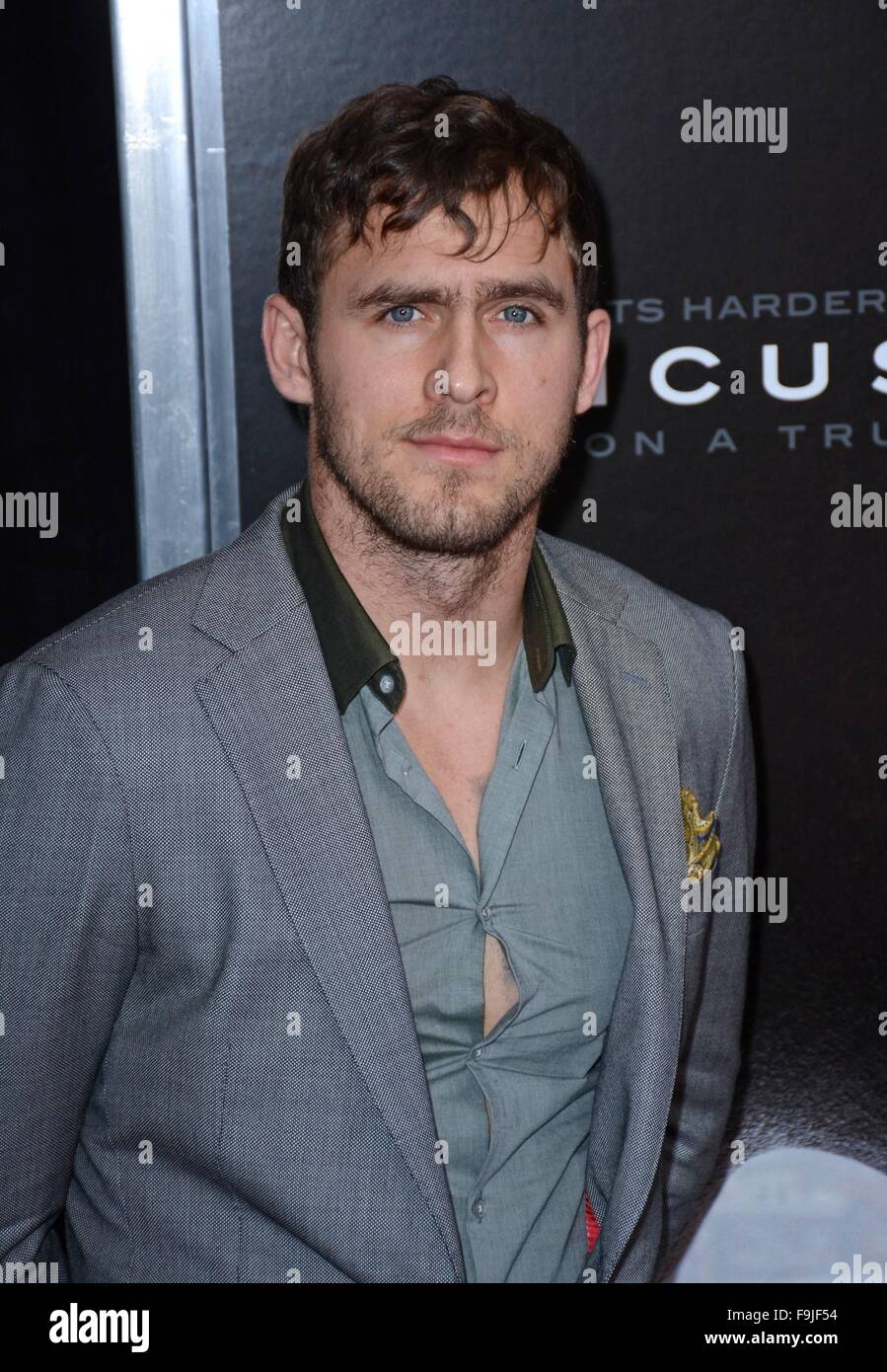 New York, NY, USA. Dec 16, 2015. Jack Hussey aux arrivées de commotion Premiere, AMC Loews Lincoln Square, New York, NY 16 Décembre, 2015. Credit : Derek Storm/Everett Collection/Alamy Live News Banque D'Images