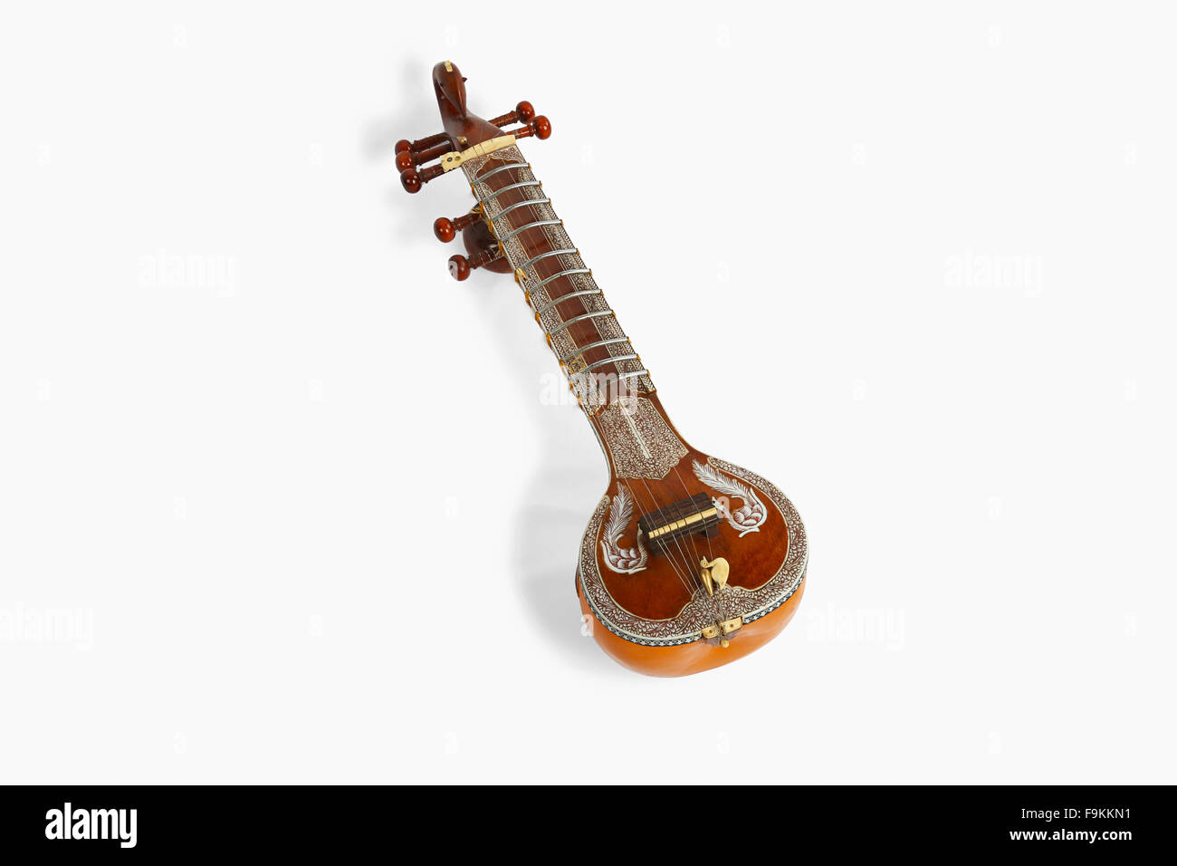 Instrument de musique en forme de paon. L'Inde Banque D'Images