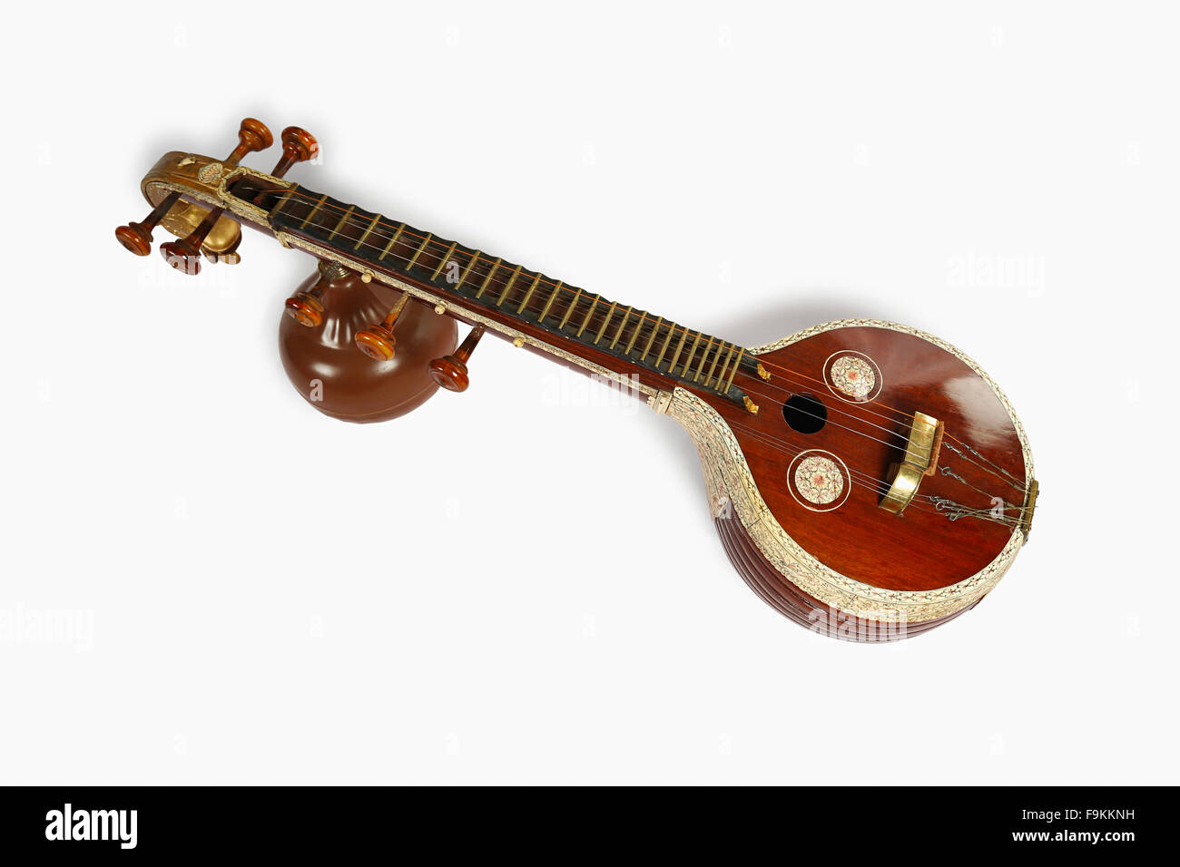 Saraswati vina ou Saraswathi veena. Un instrument de musique. L'Inde Banque D'Images