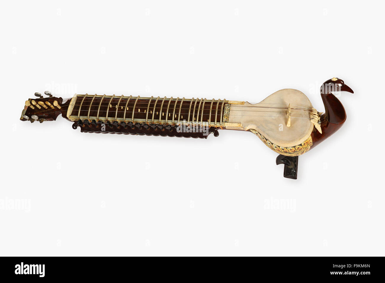 Le Taus, un instrument de musique à cordes, Inde Banque D'Images