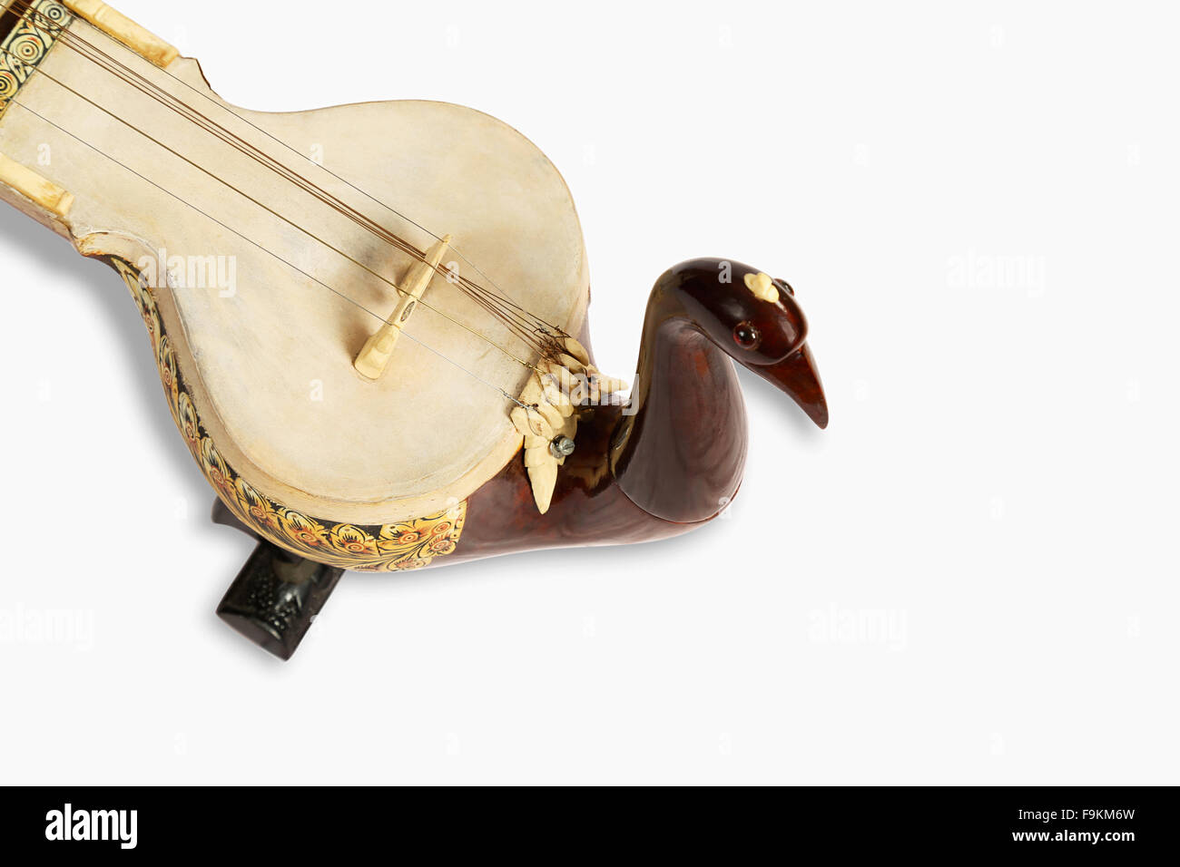 Le Taus, un instrument de musique à cordes, Inde Banque D'Images