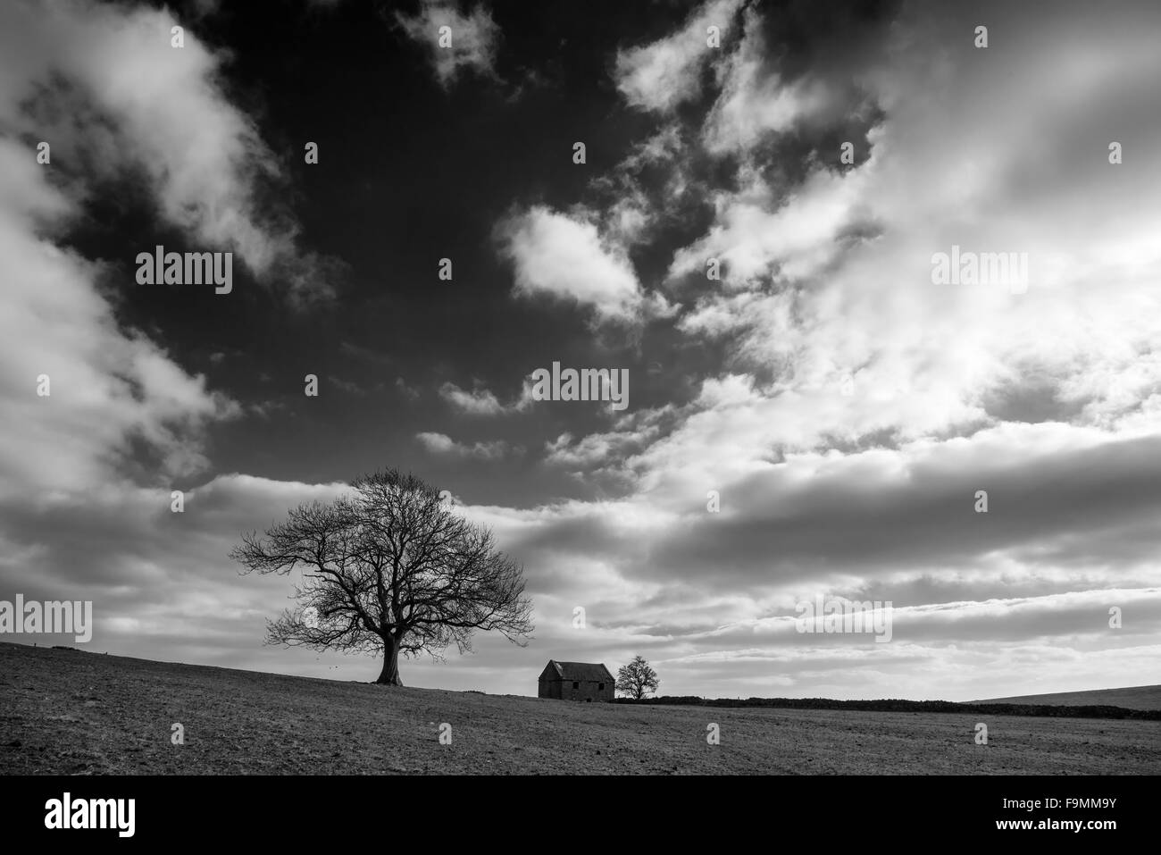 Belle image paysage de Peak District sur jour de printemps ensoleillée Banque D'Images