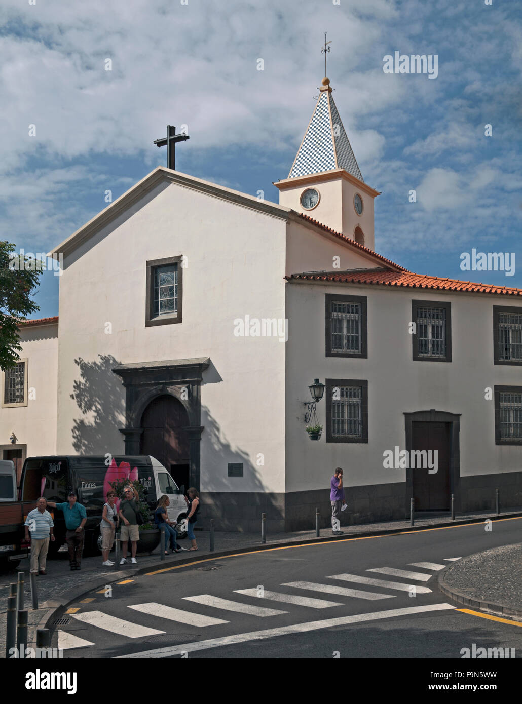 Camara de Lobos, Igreta église Nossa Senhora de Fatima, Madeira, Portugal, Banque D'Images