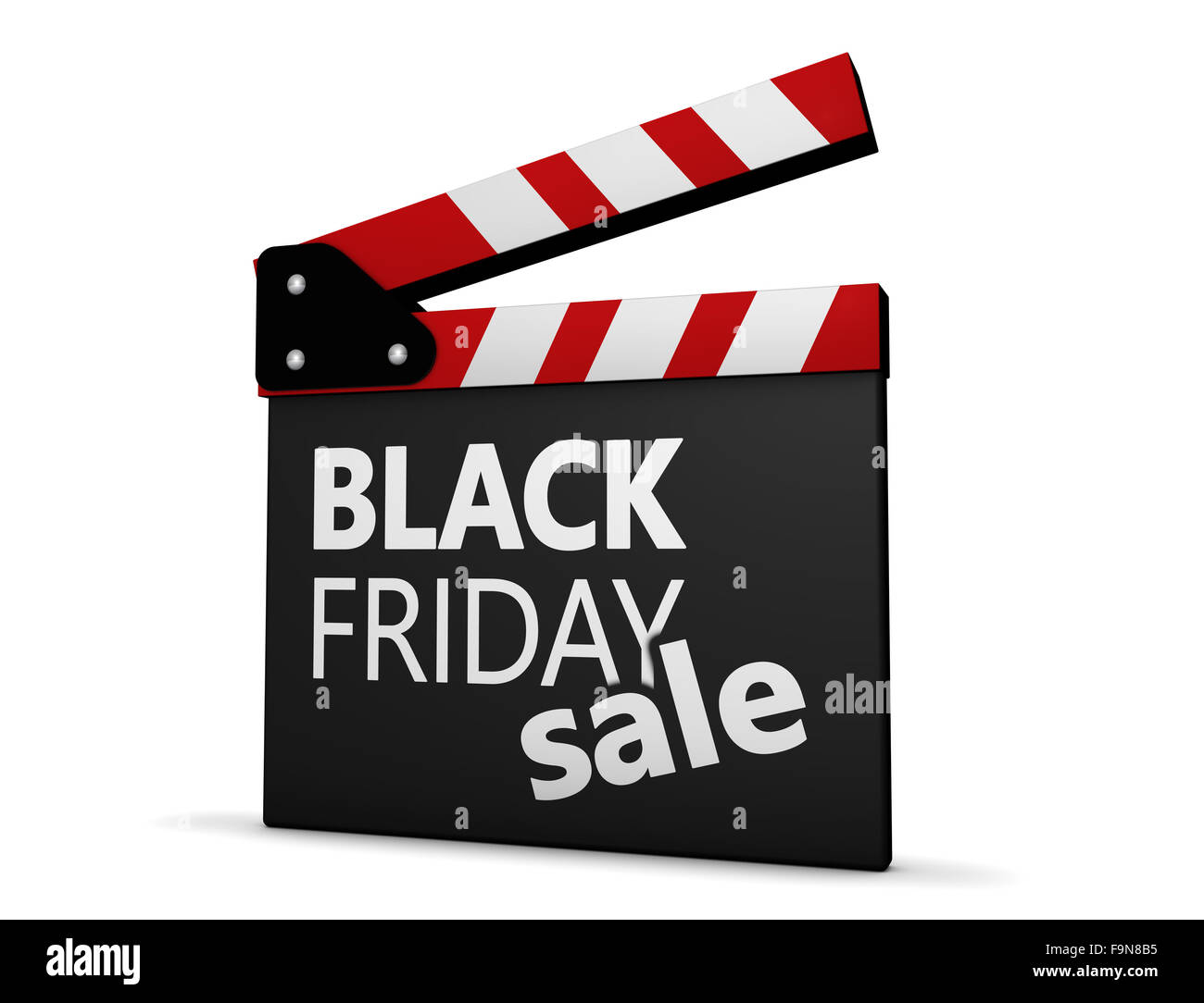 Le Black Friday shopping de Noël vente concept avec signe et mot sur un film 37 Conseil sur fond blanc. Banque D'Images