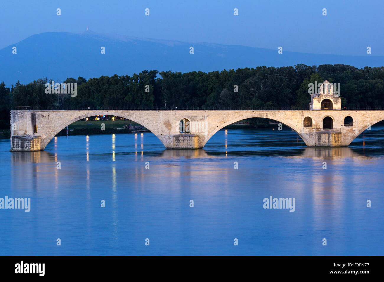 Pont médiéval à Avignon en France Banque D'Images