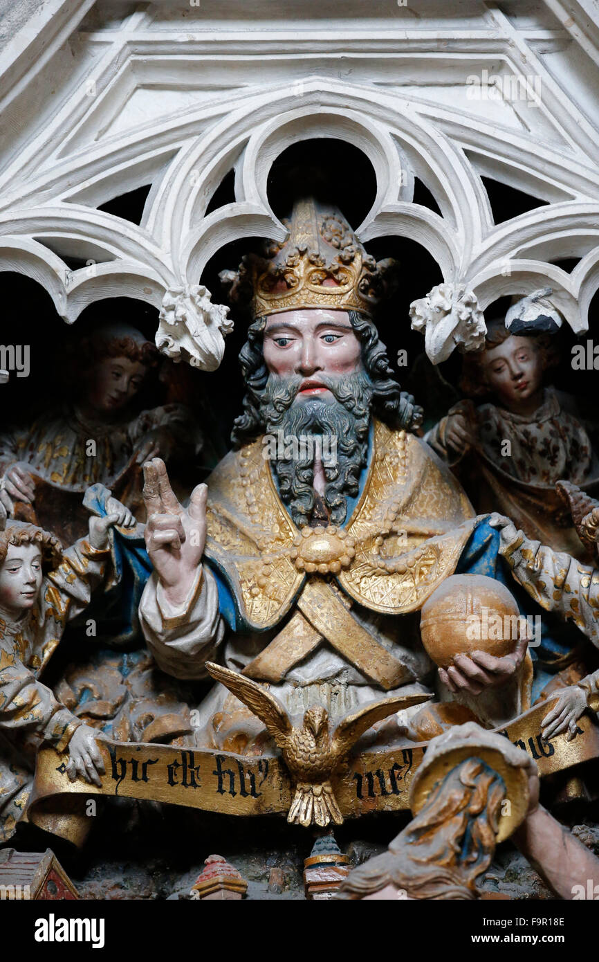 Notre-Dame d'Amiens Cathédrale. Dieu le Père (1531). Banque D'Images