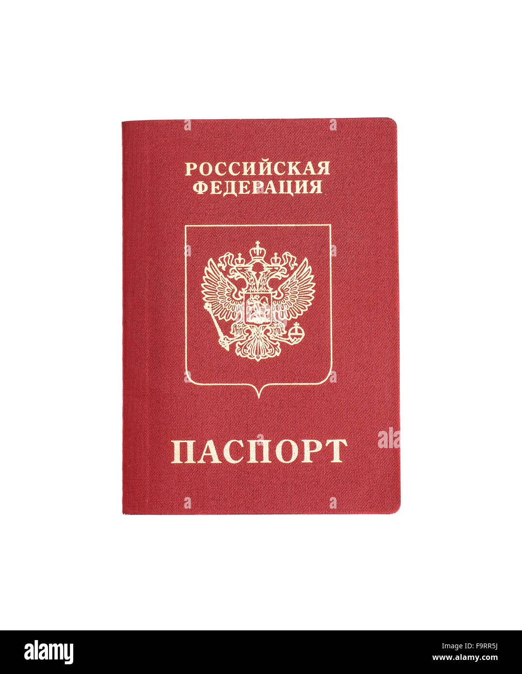 Les passeports étrangère russe isolated on white Banque D'Images