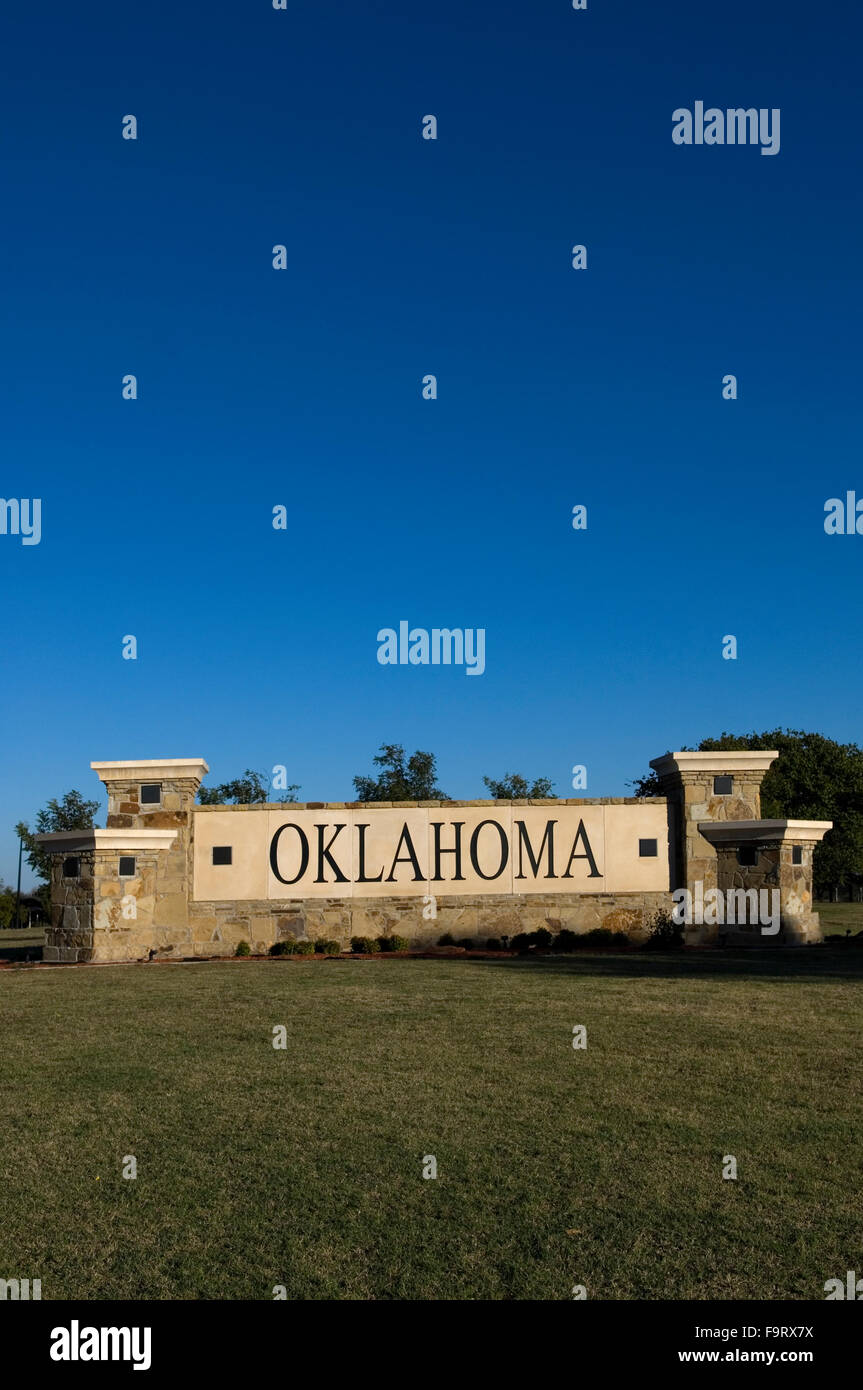 Oklahoma USA signe Banque D'Images