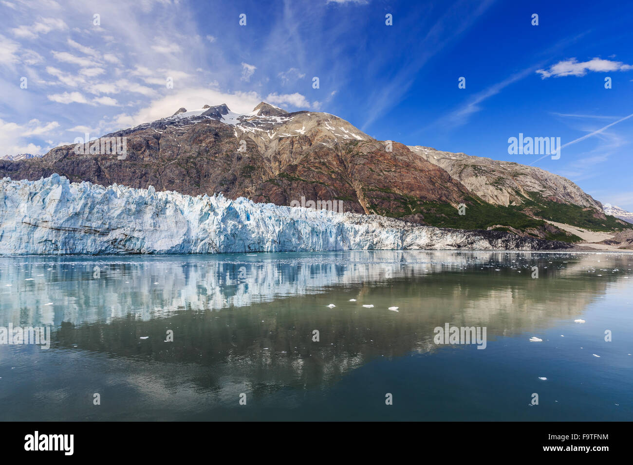 Glacier Bay, Alaska. Margerie Glacier dans le Parc National de Glacier Bay Banque D'Images