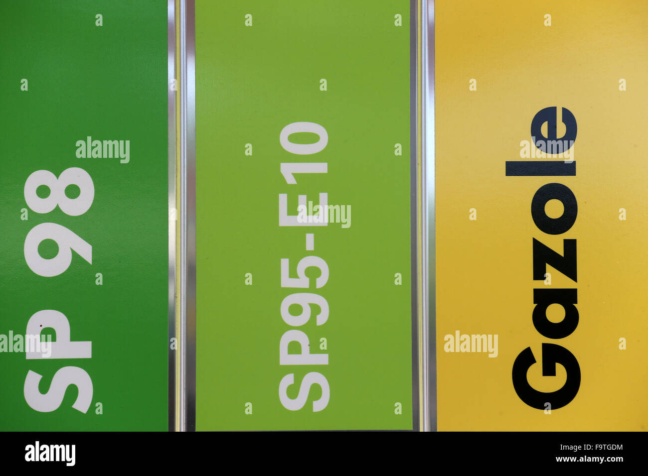 La station d'essence. Banque D'Images