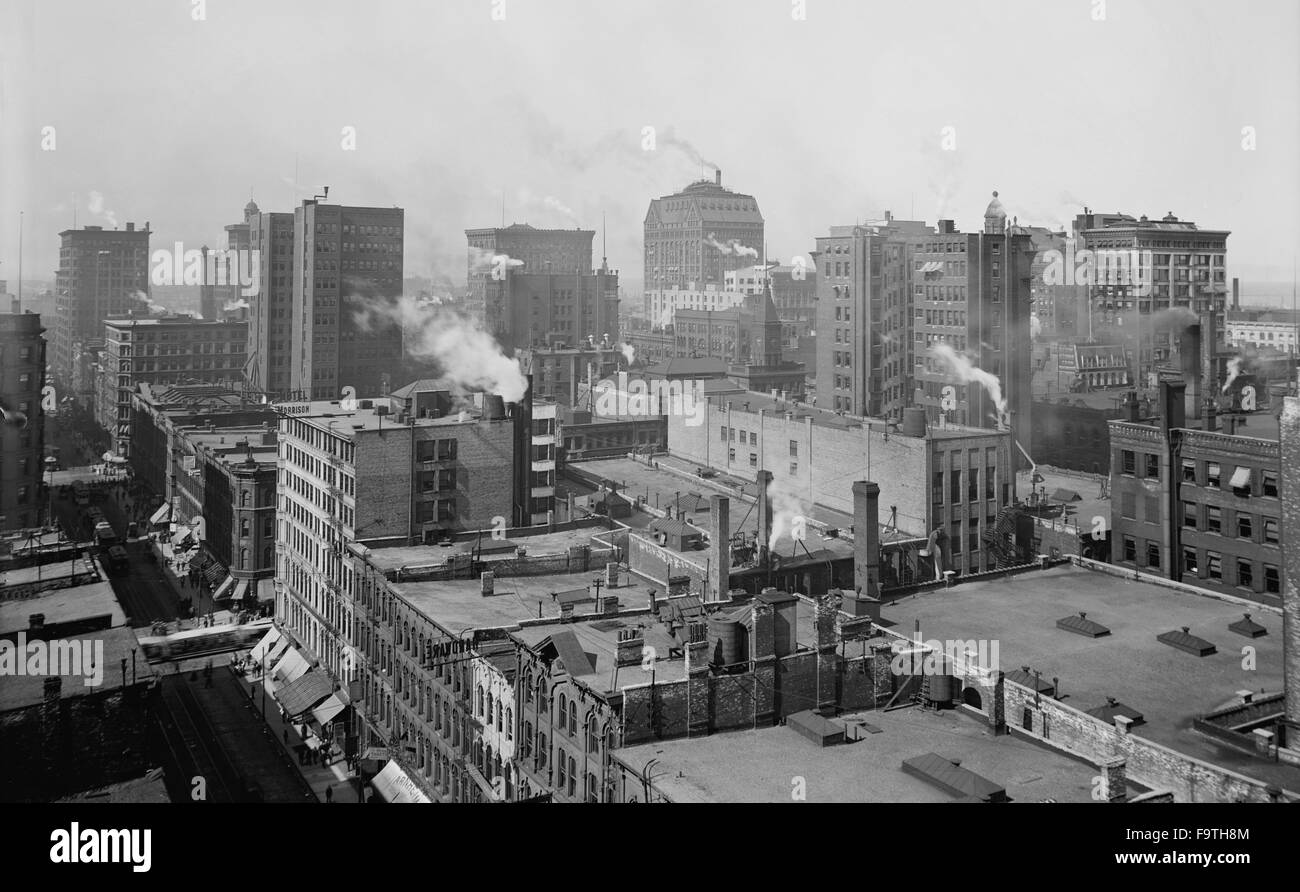 Cityscape, Chicago, Illinois, Etats-Unis, vers 1900 Banque D'Images