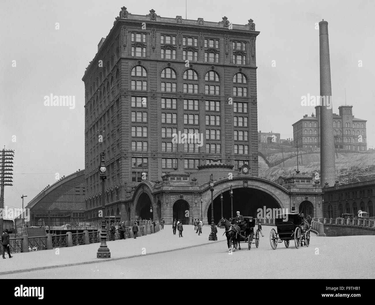 La gare Union, Pittsburgh, Pennsylvanie, USA, vers 1904 Banque D'Images