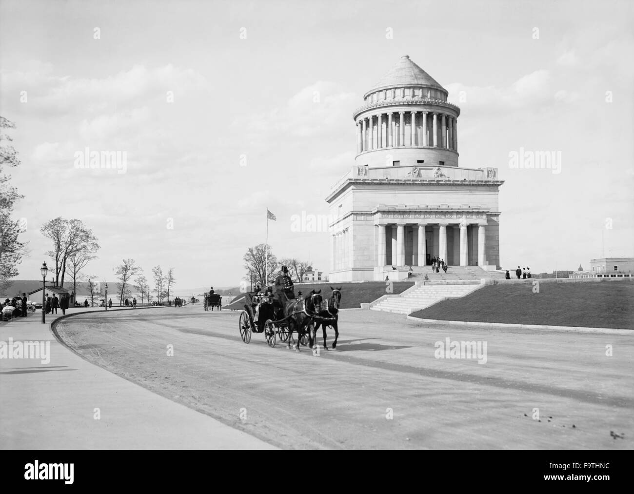 Grant's Tomb et Riverside Drive, New York City, USA, vers 1901 Banque D'Images