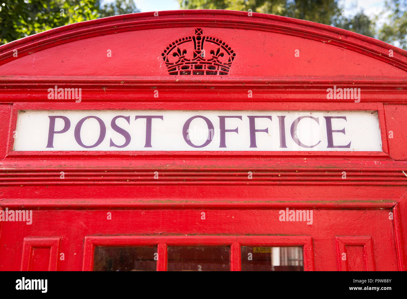 Royaume-uni, Angleterre, Worcestershire, Bromsgrove, Musée National d'Avoncroft, cabine téléphonique, bureau de poste Collection signe K4 phonne fort Banque D'Images