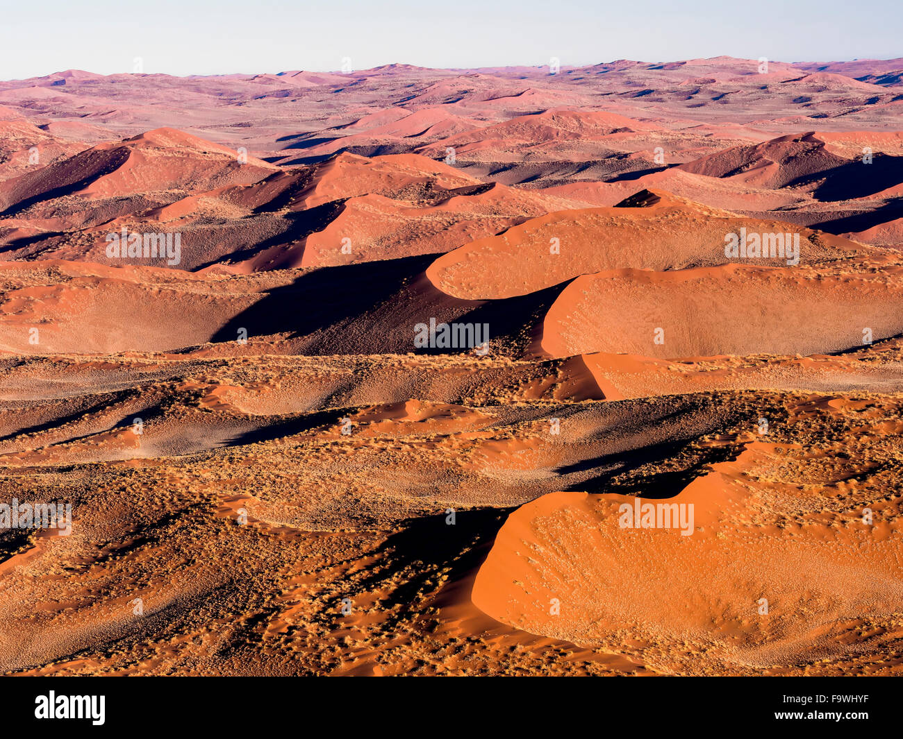 L'Afrique, la Namibie, la région Hardap, Sossusvlei, désert du Namib, les dunes Banque D'Images